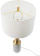 A & B Home Gold/White Cylindrical Lamp-2