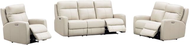 Aurora Furniture Muskoka Vanilla Power Reclining Loveseat-1