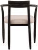 Dovetail Furniture Lucio Black/Everest Cream Dining Chair-3