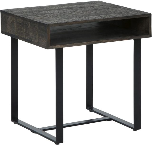 Signature Design by Ashley® Kevmart 3-Piece Grayish Brown/Black Living Room Table Set-2