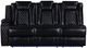 New Classic® Home Furnishings Orion II 3-Piece Black L-Shape Manual Reclining Sectional-2