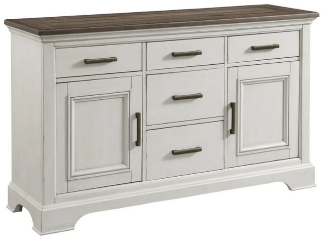 Intercon Drake French Oak/Rustic Gray Sideboard-0