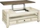 Signature Design by Ashley® Realyn Brown Lift Top Coffee Table with Antique White Base-1