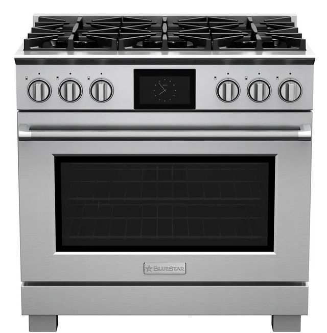 BlueStar® 36" Stainless Steel Pro Style Dual Fuel Range-1