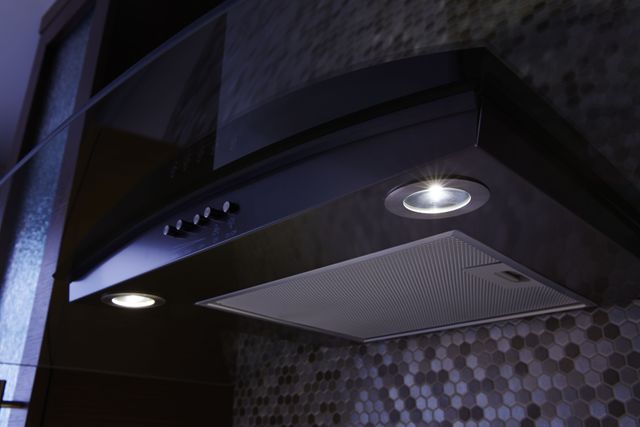 Whirlpool® 30" Black Stainless Wall Mount Range Hood-6