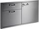 LYNX® Professional Classic 42" Stainless Steel Door Drawer Combination-2