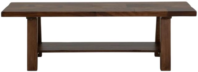 International Furniture Direct Parota Brown Bench-3