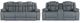 Global Furniture USA U7068 2-Piece Gray Power Reclining Living Room Seating Set-0