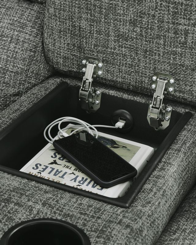 Signature Design by Ashley® Goalie 6-Piece Pewter Reclining Sectional-2