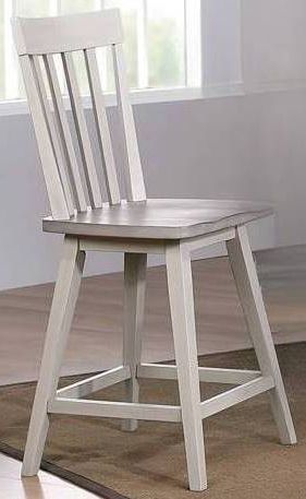 Urban Styles Furniture Montreal Almond/Smoke Gray Swivel Counter Chair-0