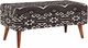 Coaster® Cababi Black/White Upholstered Storage Bench-4