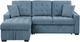 Homelegance® Waitsfield 2-Piece Blue Left-Arm Facing Pull-out Sleeper Sectional and Chaise with Hidden Storage-2