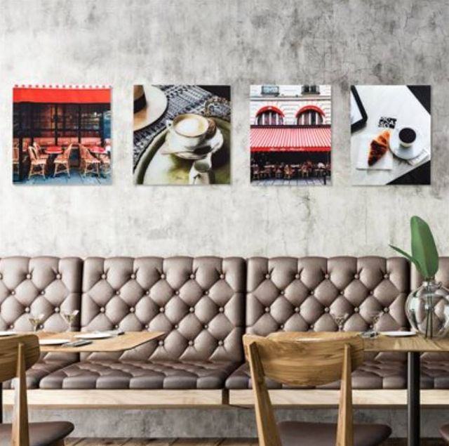 YHD Red Bistro II Wall Art-2