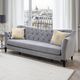 Furniture of America® Wilmette Gray Sofa-2