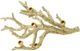 A & B Home Champagne Gold Tree Branch Candle Holder-5