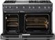 Viking® 5 Series 48" Cast Black Pro Style Gas (LP) Range with Polished Chrome Trim-1