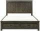 Liberty Furniture Thornwood Hills Rock Beaten Brown Queen Two Sided Storage Panel Bed-1