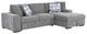 Homelegance® Raife 2-Piece Gray Sectional with Right Chaise-0