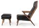 VIG Furniture Modrest Black Chair and Ottoman-2