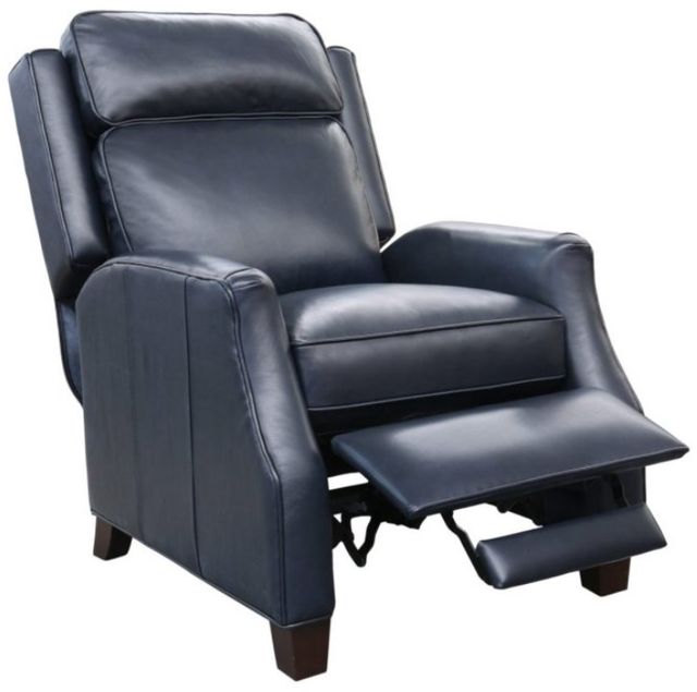 BarcaLounger® Nixon Shoreham Blue Leather Manual Recliner-1