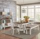 Liberty Furniture Brook Bay 6-Piece Carbon Gray/Textured White Trestle Table Set-1