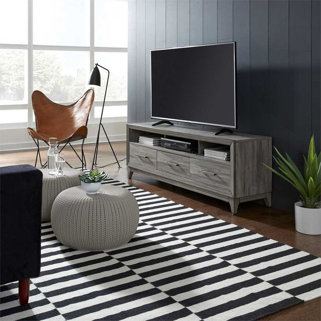 Liberty Furniture Mercury Driftwood Gray 76" TV Console-1