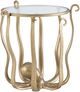 Powell® Octavia Glass Top Octopus Table with Antique Gold Base-5