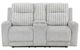 Homelegance® Benton Light Gray Double Manual Reclining Loveseat with Center Console-2