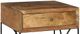 Crestview Collection Bengal Manor Light Brown Accent Table with Black Base-1