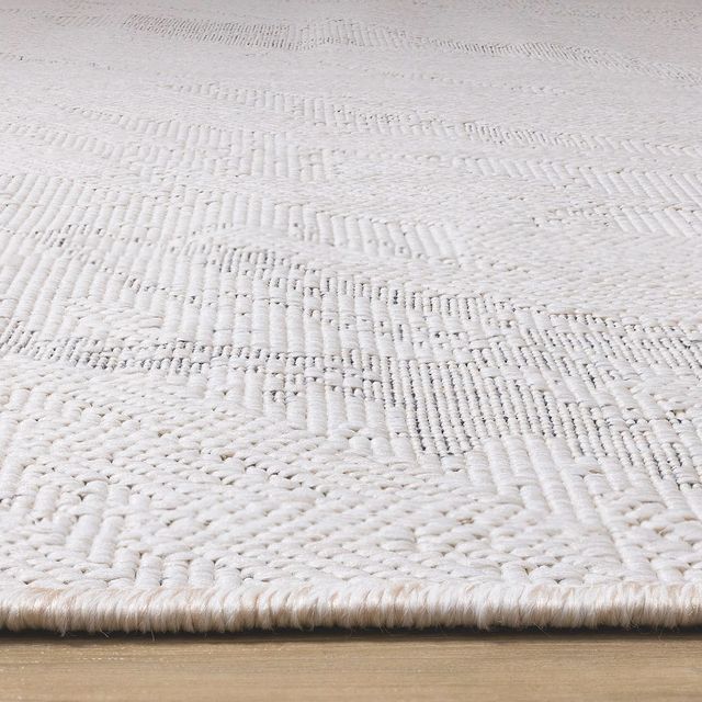 Kalora Interiors Bristol Cream/Grey 5'x8' Style 3 Indoor/Outdoor Area Rug-1