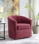 Elements International Torrance Robin Red Swivel Chair-3