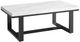 Steve Silver Co. Lucca White Cocktail Table with Espresso Base-0