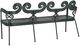 Century® Augustine Litchfield Green Metal Outdoor Garden Bench-2