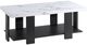 Crown Mark Ashton 3-Piece White Occasional Table Set with Black Base-4