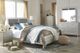 Signature Design by Ashley® Olivet 4-Piece Silver King Upholstered Panel Bed Set-5