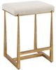 Uttermost® Midas Antique Gold/Driftwood Counter Stool-0