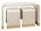 Stylecraft 3-Piece Ivory/Taupe Waterfall Table Set-1