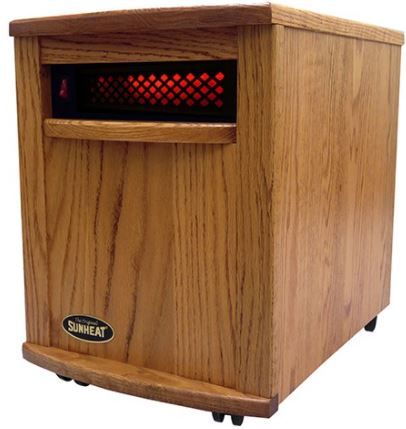 Sunheat® 13" Nebraska Oak Infrared Heater -0