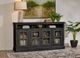 aspenhome® Churchill Ghost Black 73" Highboy Console-1