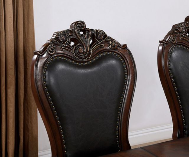Furniture of America® Manzanita Black/Dark Cherry Side Chair-3