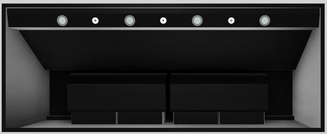 Vent-A-Hood® 60" Wall Mounted Range Hood-Black-1