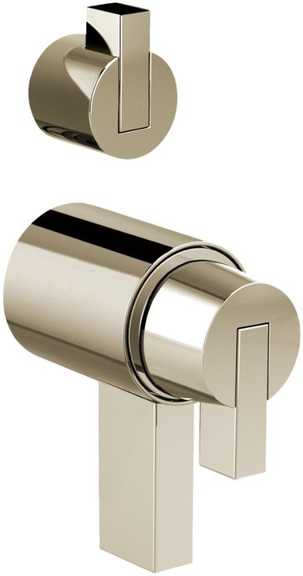Brizo Litze® Brilliance® Polished Nickel TempAssure® Thermostatic Valve With Diverter Trim Handle Kit - Lever-0