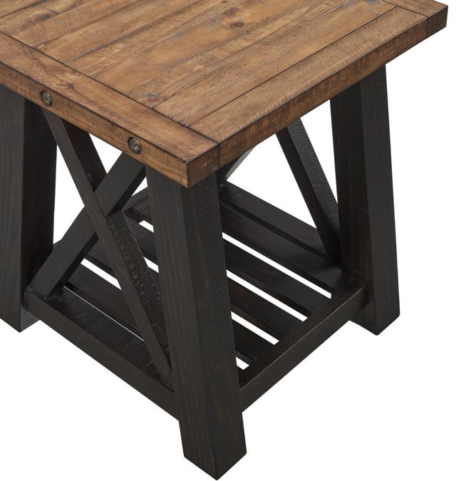 Martin Svensson Bolton Natural End Table with Black Satin Base-3