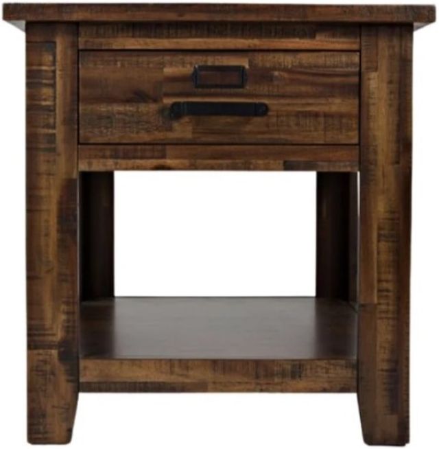 Jofran Inc. Cannon Valley Brown End Table-2