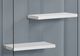 Monarch Specialties Inc. White 60" Tempered Glass Bookcase-4
