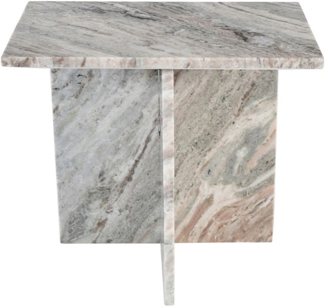 Meridian Furniture Verona Brown Marble End Table-1