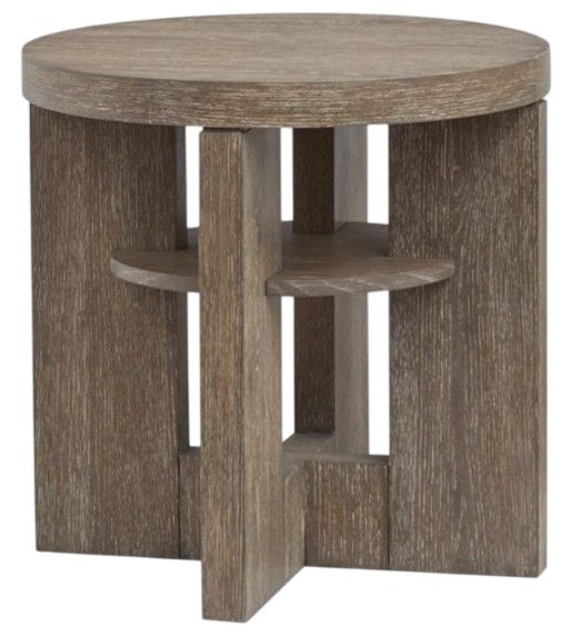 Magnussen Home® Conway Spiced Brown Round End Table-2