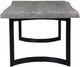 Moe's Home Collection Bent Weathered Light Grey Extra Small Dining Table with Black Metal Base-3