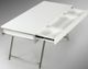 VIG Furniture Modrest Dessart Stainless Steel/White Modern Office Desk-2