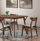 Furniture of America® Skien 5-Piece Walnut Dining Table Set-3